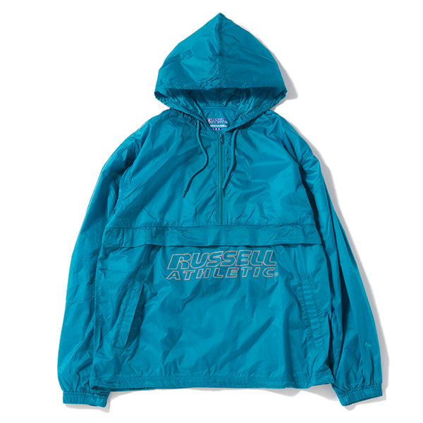 再入荷1番人気 russel アノラックパーカー athletics ナイロン BLUE