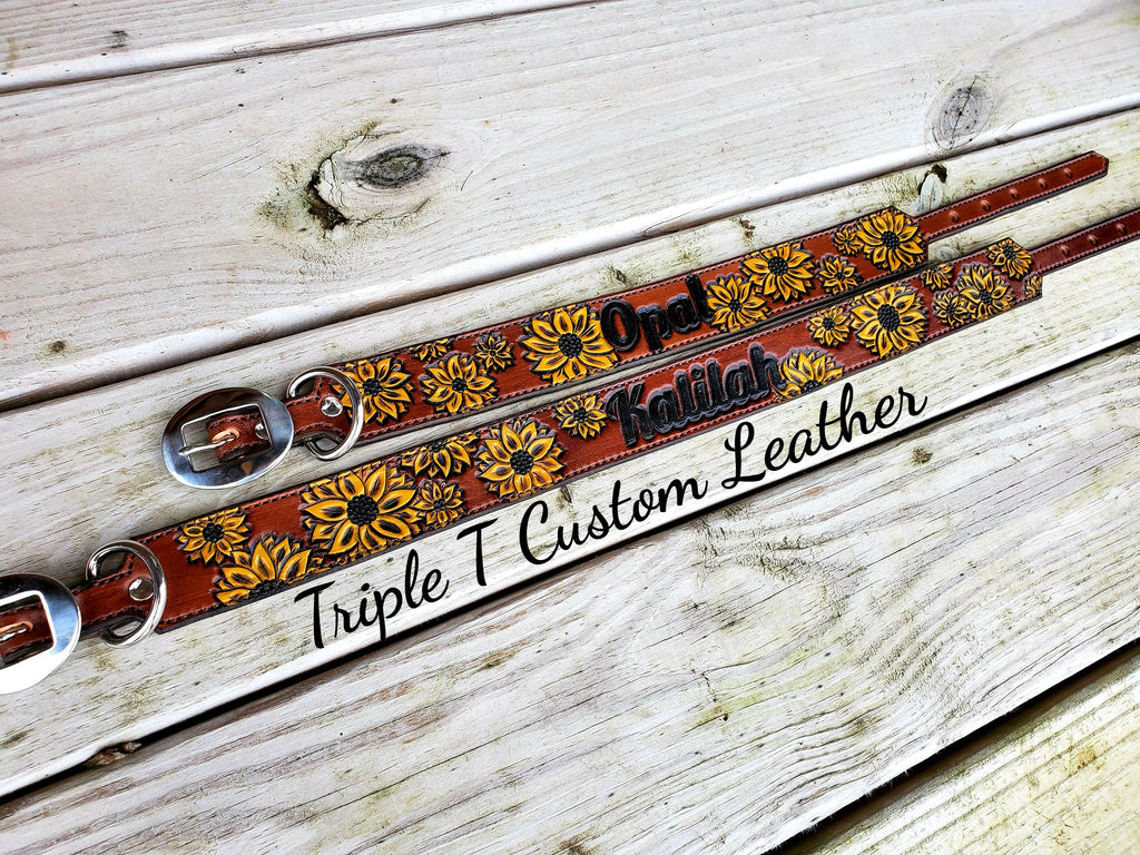 tooled dog collar