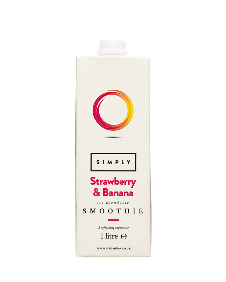 Smoothie Strawberry & Banana 1 Litre – Carraro Coffee Brixton