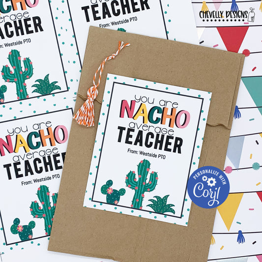 Editable M&M Candy Tag Many Thanks Teacher Appreciation Tag Candy Gift -  Design My Party Studio