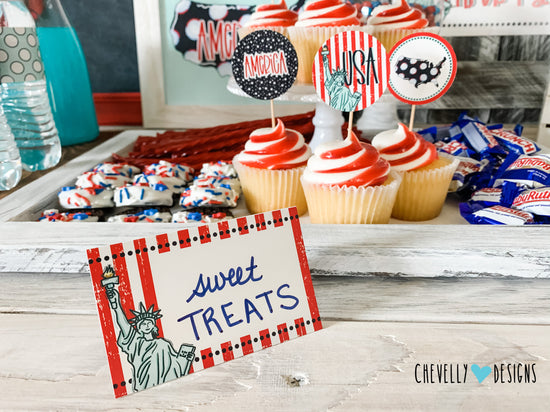 The America Printable Party Decoration Kit for the 4th of July | Insta ...