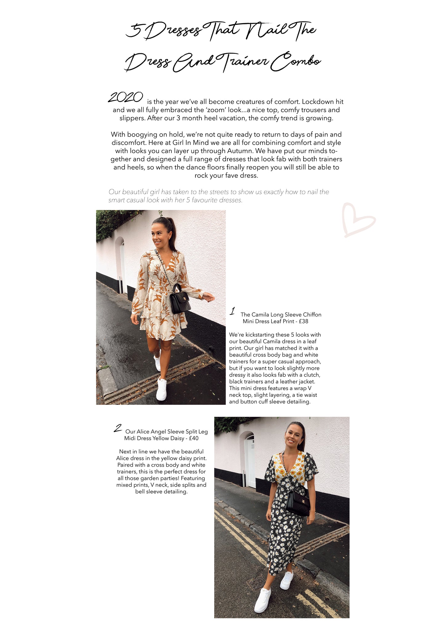 THE SEPTEMBER SUMMER DRESS AND TRAINER LOOK 💖 – Girl In Mind