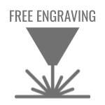Free engraving on all men's rings. 