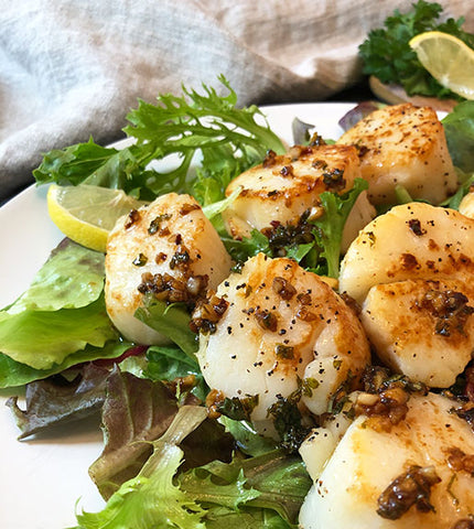 Lemon Garlic Butter Scallops