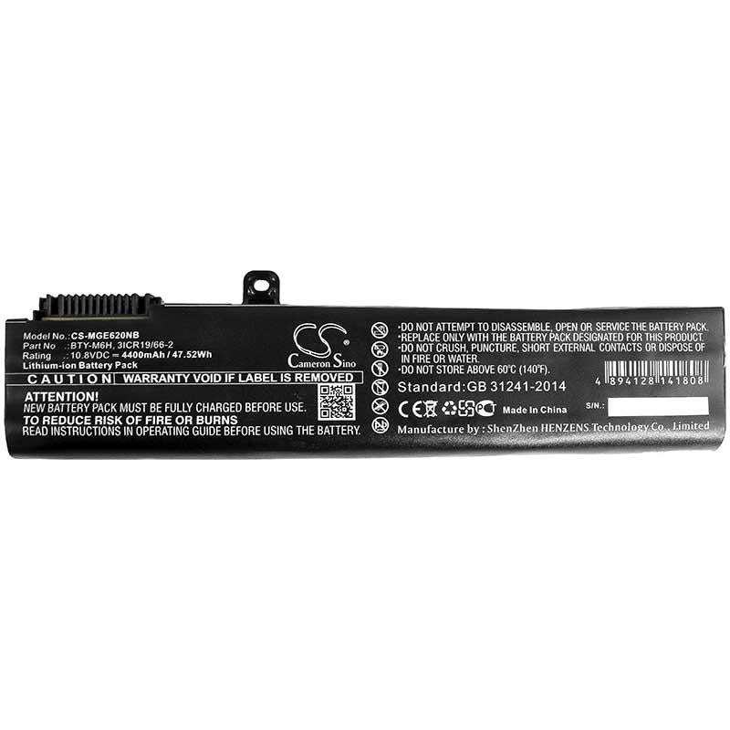 Msi Ms 16jb Sku6 Laptop Battery 4400mah Li Ion 10 8v Batteries Global