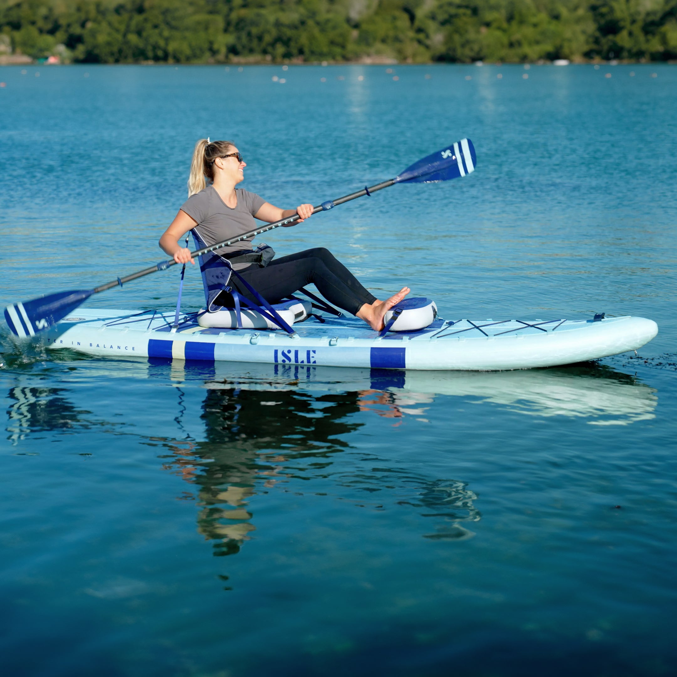 Flypark Fishing Inflatable Paddle Board 10'8''x35'' Fishing Sup Stand Up Paddleboard Blue