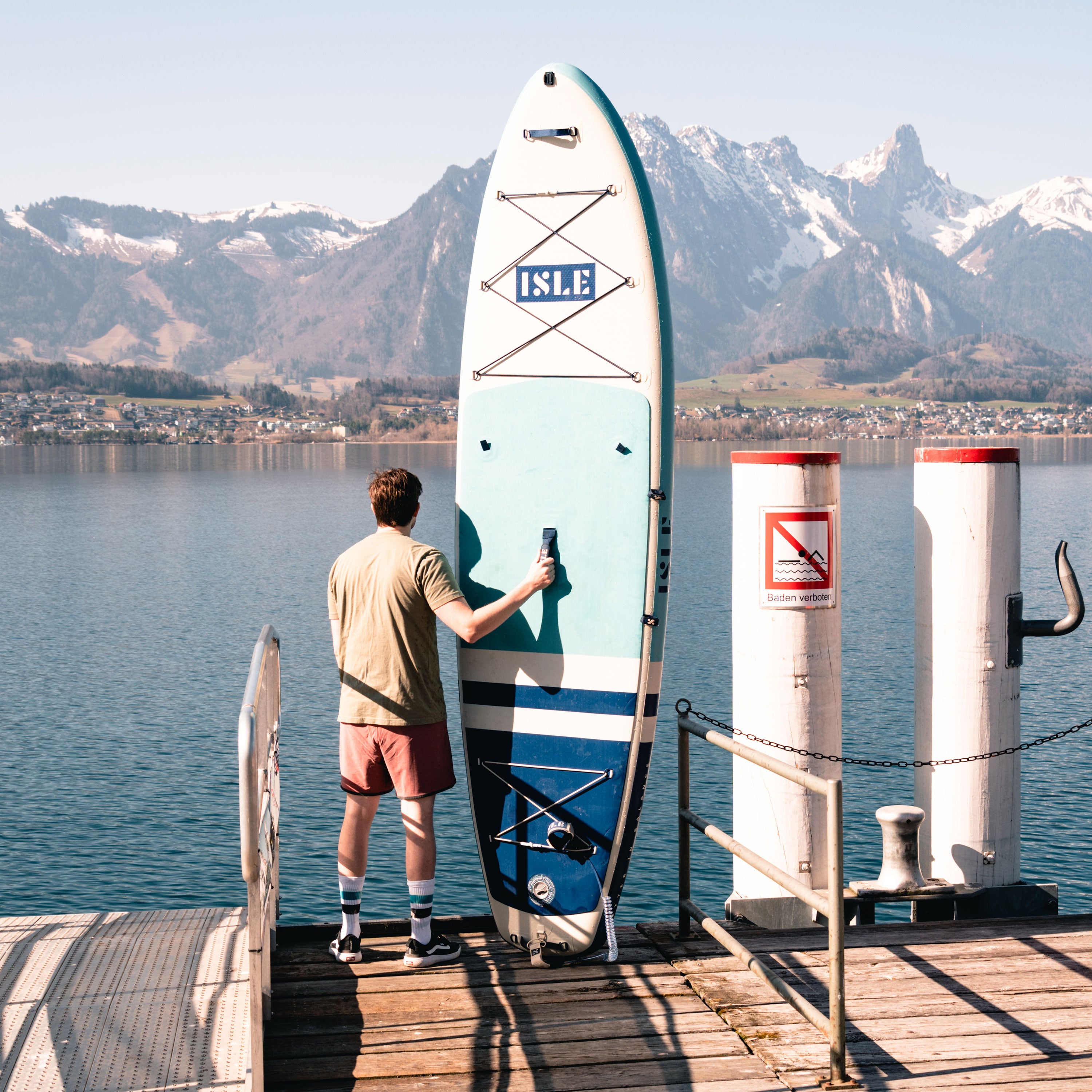  ISLE Explorer Inflatable Stand Up Paddle Board & iSUP Bundle  Accessory Pack, Adventure & Touring Board, Durable, Lightweight with Stable  Wide Stance, 300 Pound Capacity, Dimensions (LxH):11'6 x 6 : Everything