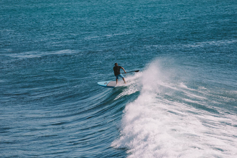 person surfing on a SUP