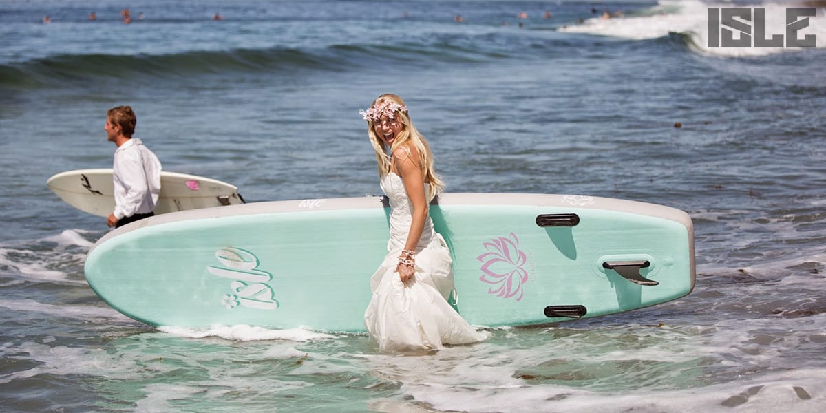 Marriage on a paddle board
