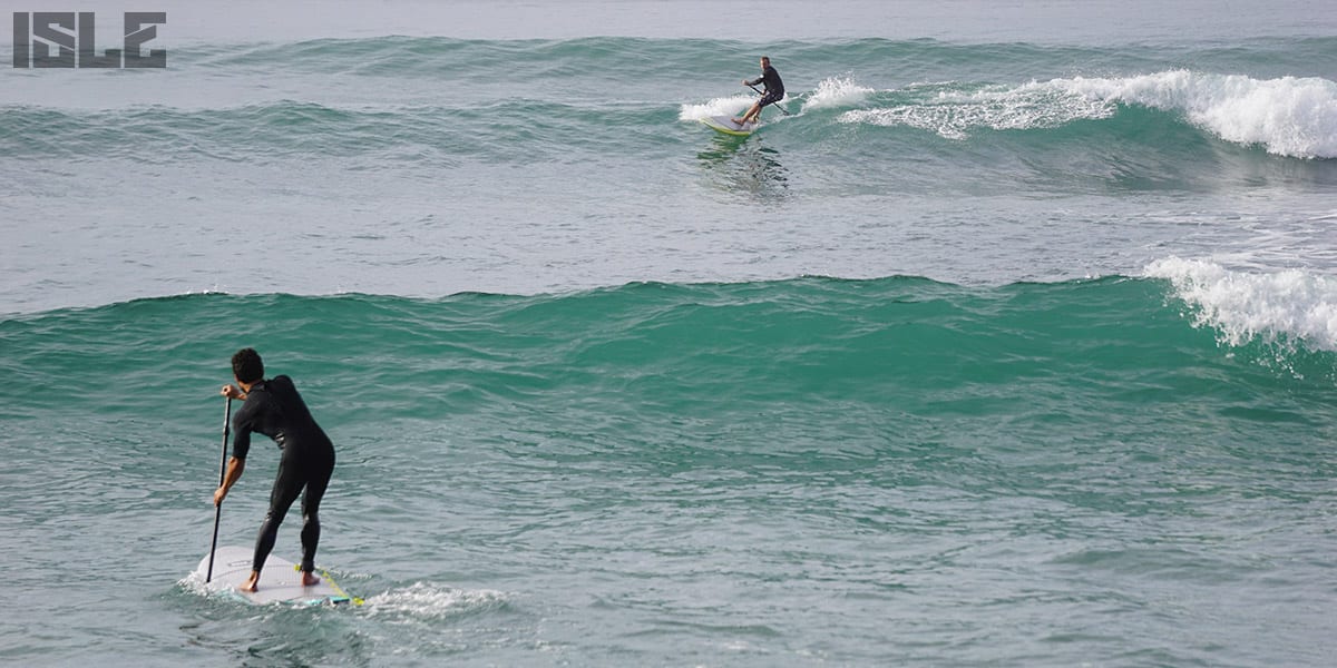 Paddle board surfing Baja Mexico K38