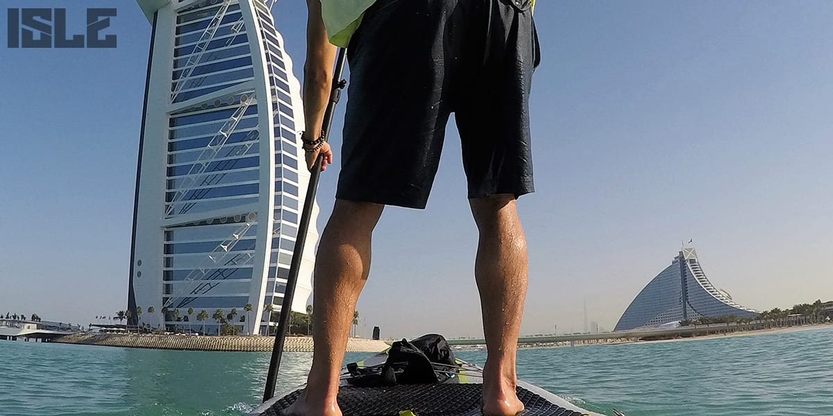 Paddle boarding Dubai