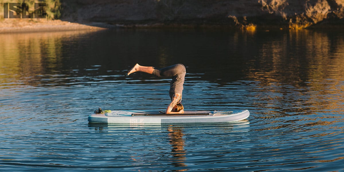 paddle board yoga