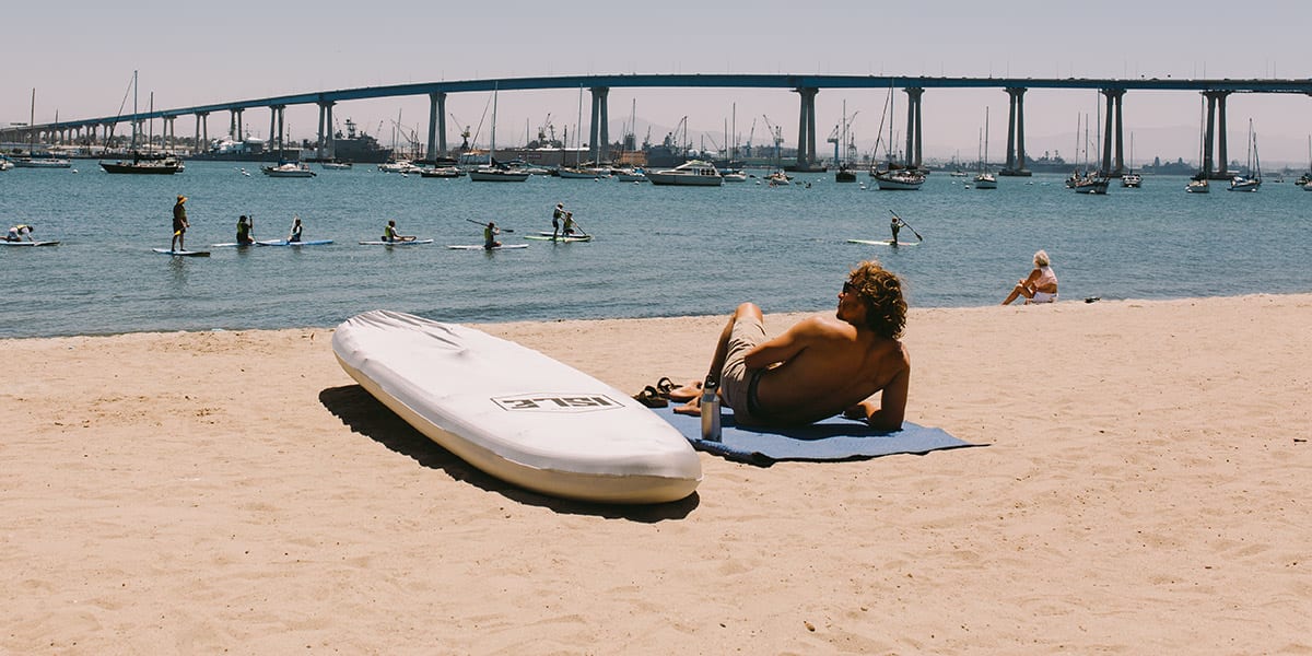 Inflatable paddle board bag