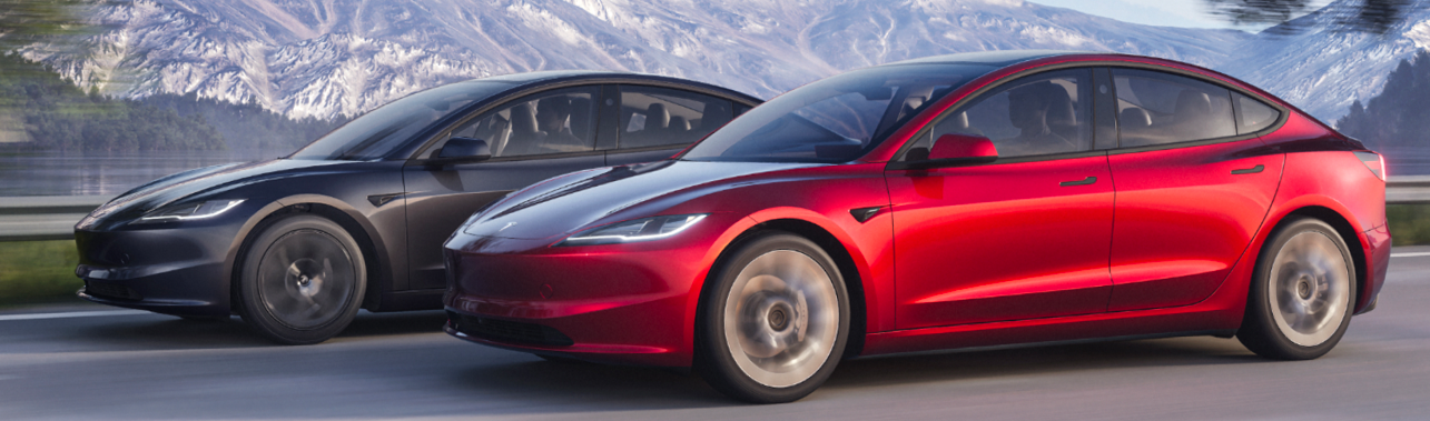 Kohlefaser-Mittelkonsolenabdeckung für Tesla Model 3 Highland (2024)