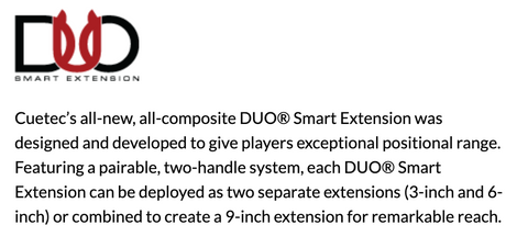 Cuetec Duo Smart Extension (3 in 1) - 10% off at Budget