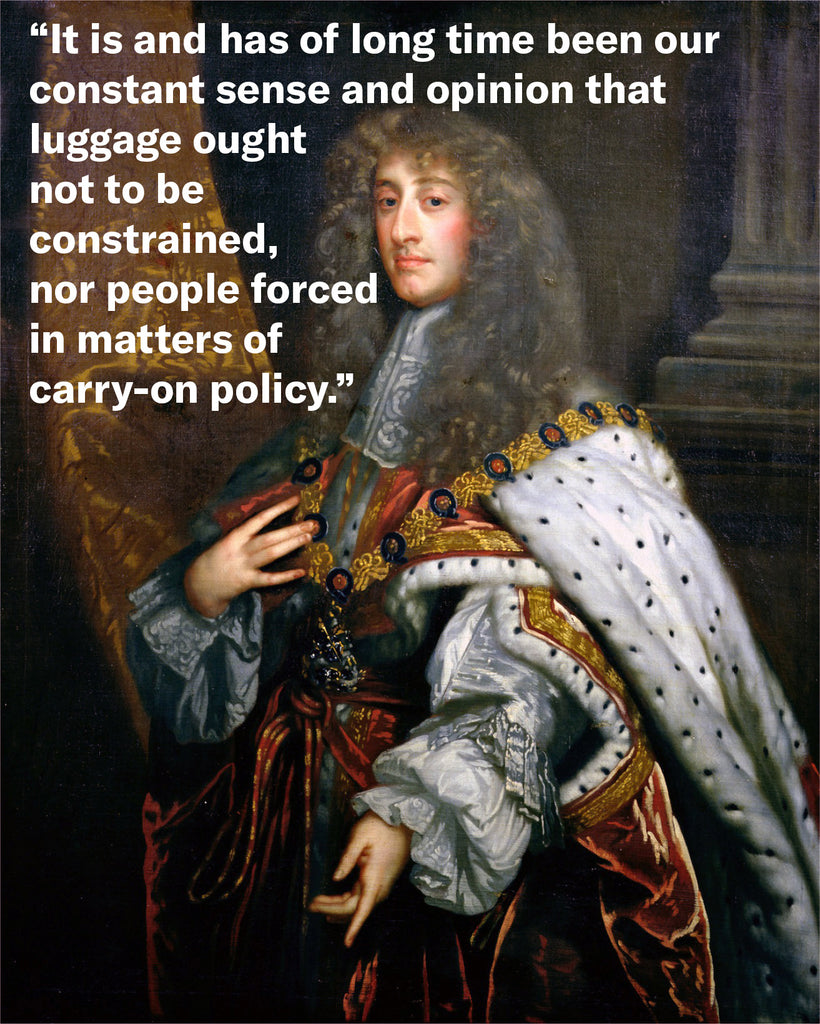 King James II luggage policy