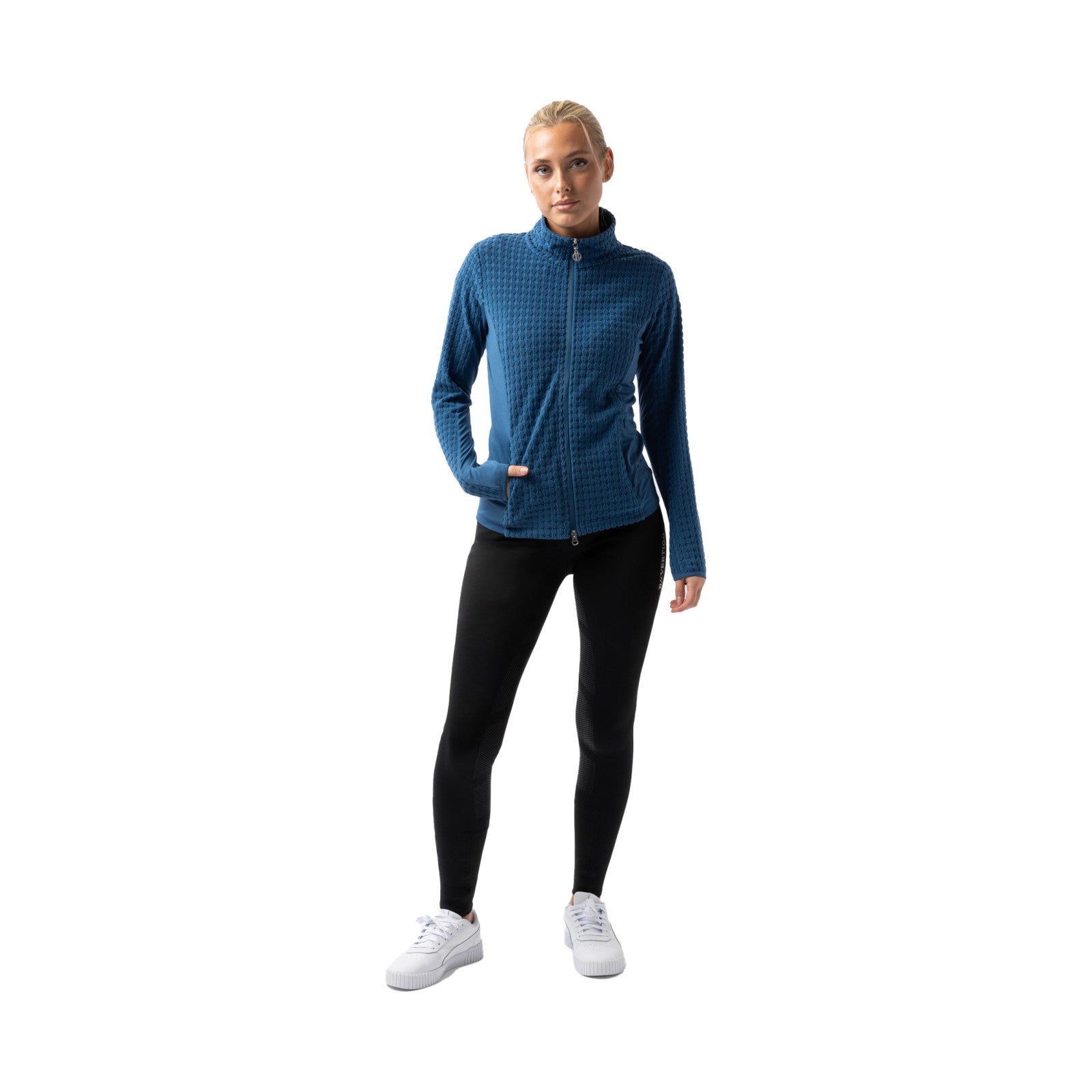 B Vertigo Darcey Womens Technical Mesh and Fleece Jacket - Celestial Blue