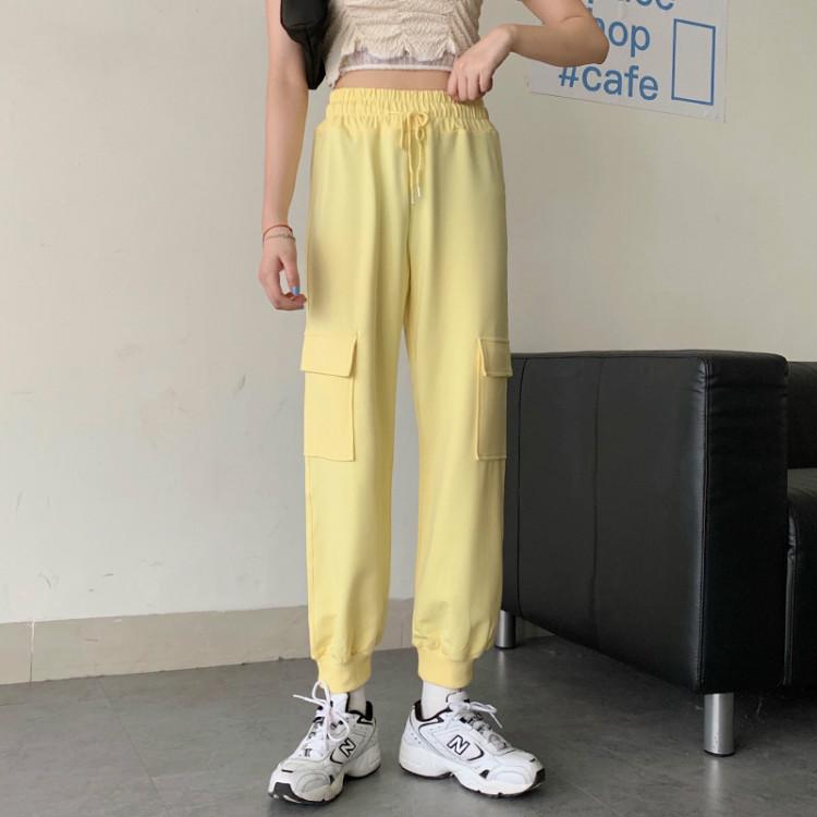 Women's Korean Fanshion Pants With Two Big Pockets – Kawaiifashion