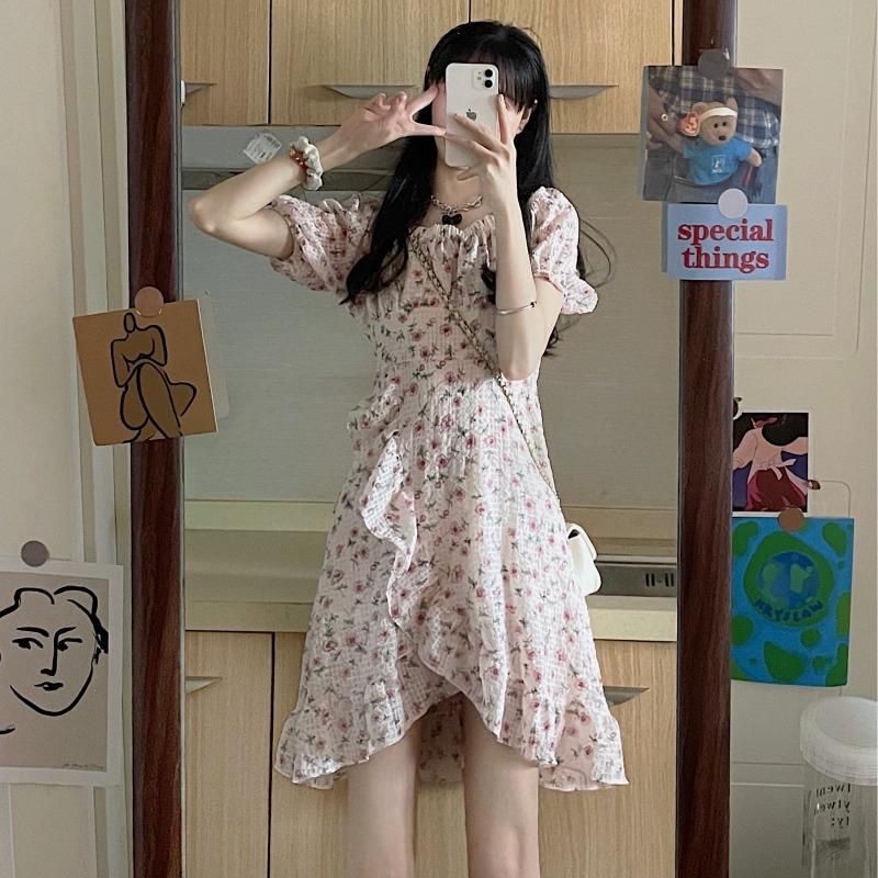 Summer Backless Floral Dress - Kawaii Fashion Shop  Cute Asian Japanese  Harajuku Cute Kawaii Fashion Clothing