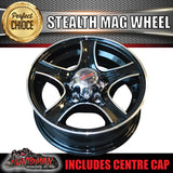13X5 Stealth Alloy Mag Wheel: suits Ford pattern