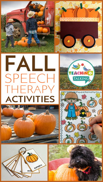 Fall Speech Therapy Activities