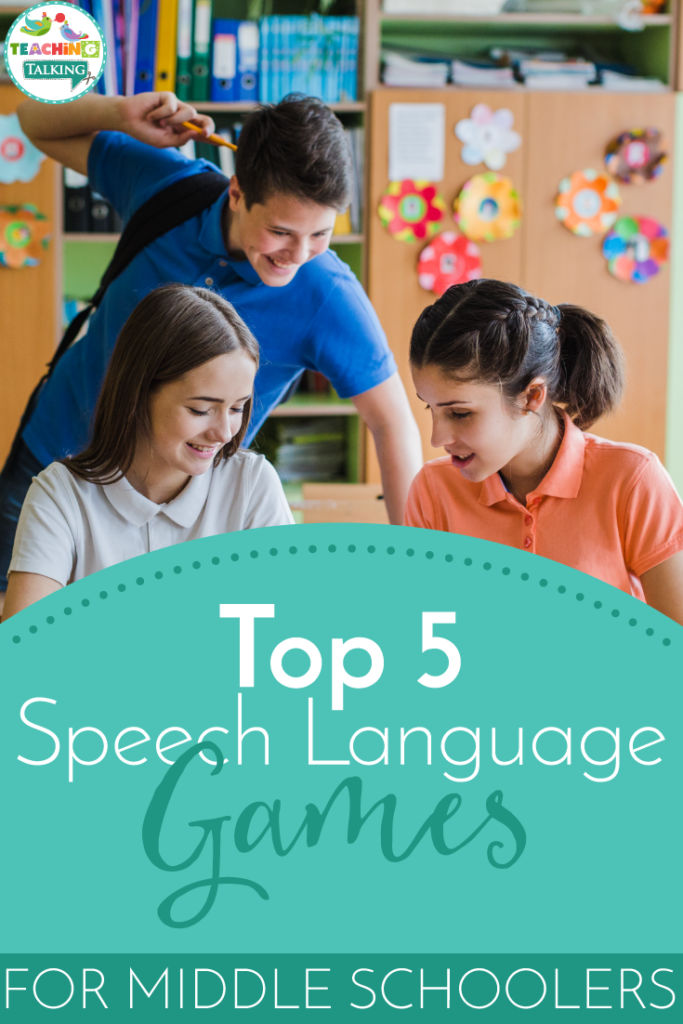 speech therapy activities for middle school