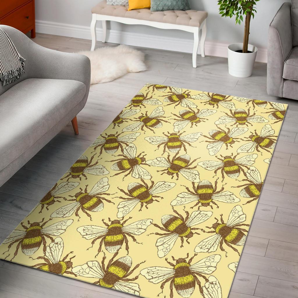 Honey Bee Gifts Pattern Print Area Rug – Rug Decor