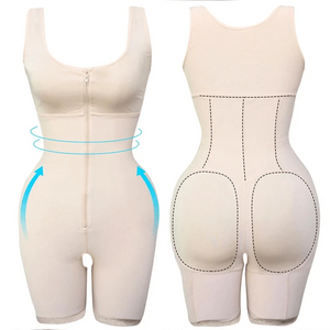 Bodysuit Shapewear mit Reißverschluss für Damen