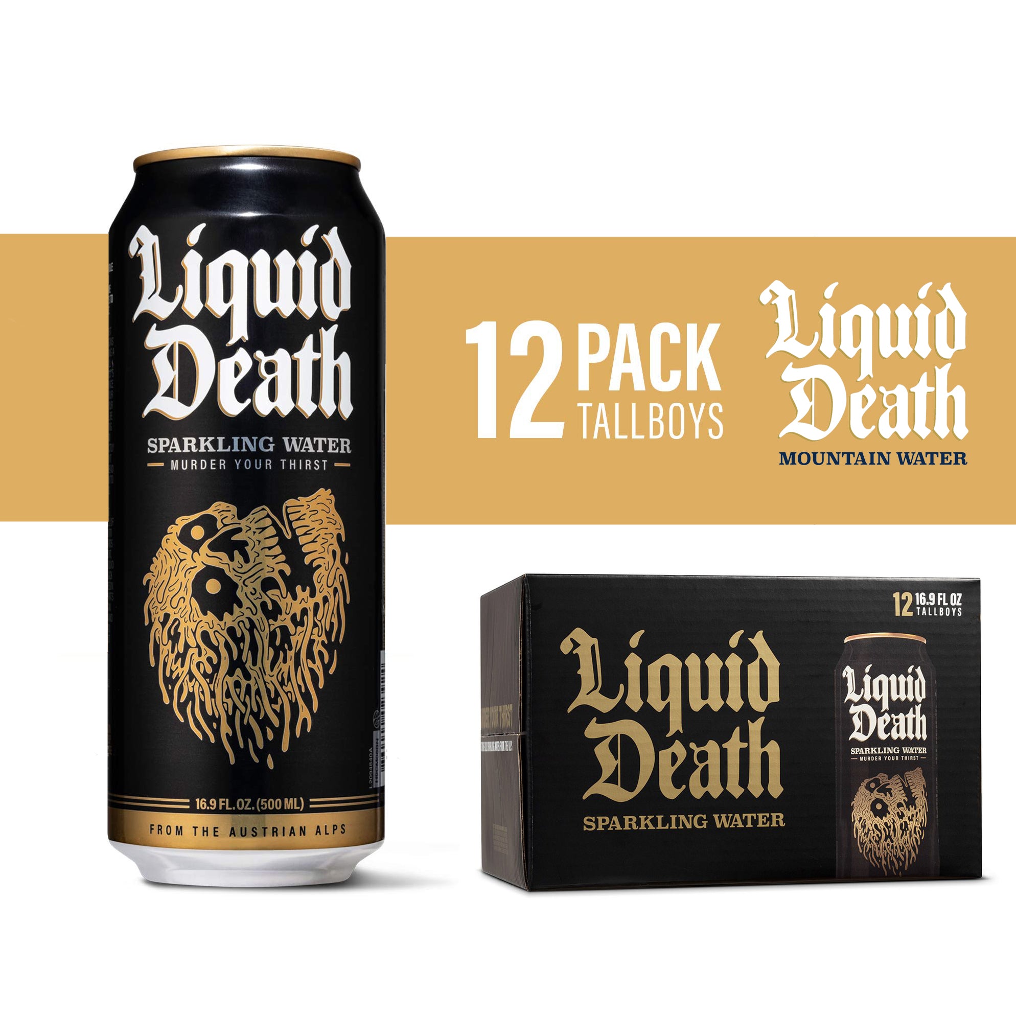 liquid death mountain water vs liquid death sparkling water