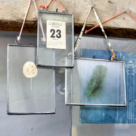 Antique recycled glass frames from sustainable shop Henley