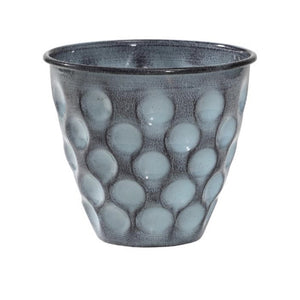 Demy Blue Iron pot with Circles pattern