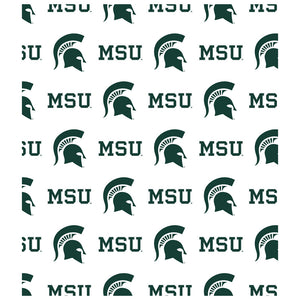 Michigan State University Spartans Logo Repeat Msu Away Face Mask Maskclub