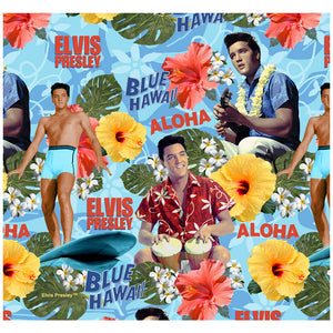 Elvis Presley Blue Hawaii Pattern Face Mask Maskclub