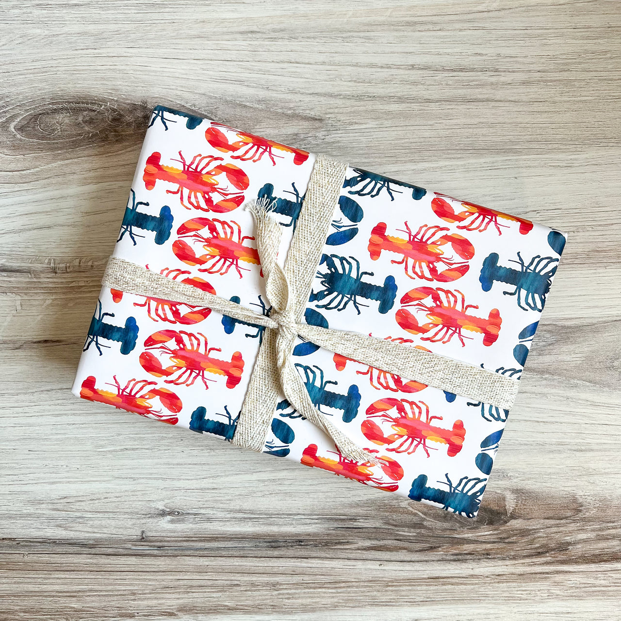 Rock Paper Scissors Lobster Crab Funny Premium Gift Wrap Wrapping