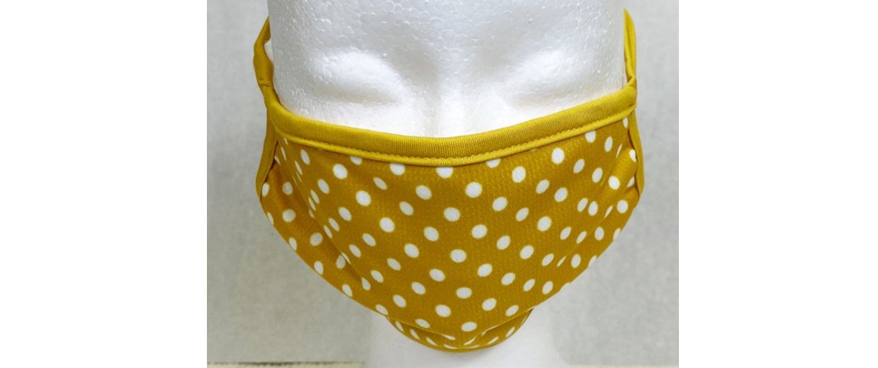 mustard polka dot