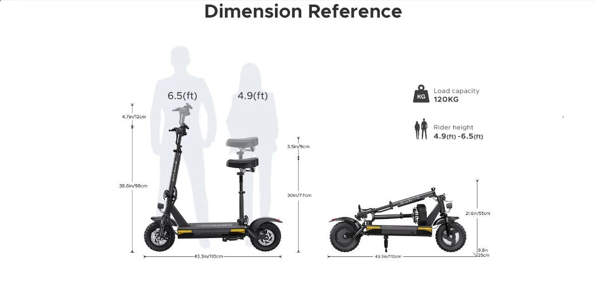 ENGWE S6 Electric Scooter 700W Peak Hub Motor