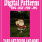 Digital Cut File for Merry Christmas Yard Art Santa Rudolph Story  - SVG - DXF - PDF - JPG Files