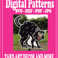 Halloween Yard Art 24" Cat Digital Template - SVG - DXF - PDF - JPG Files