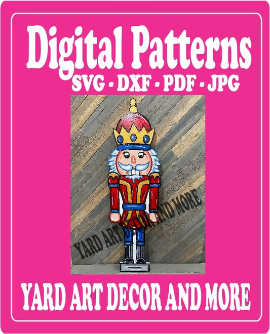 Christmas Nutcracker Yard Art - SVG - DXF - PDF - JPG Files
