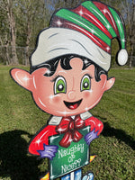 Christmas Elf Yard Art Decoration