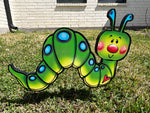 Green Inch Worm Sign Outdoor Decoration
