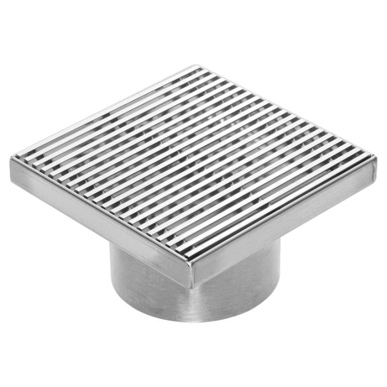 Bathroom Shower Drain Grate Waste Full Stainless Steel Square Po