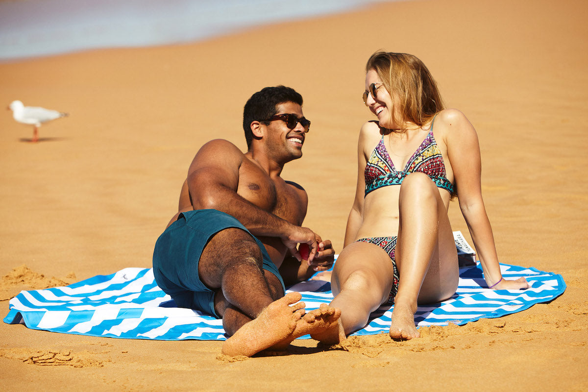 Couples Round Towel Beach