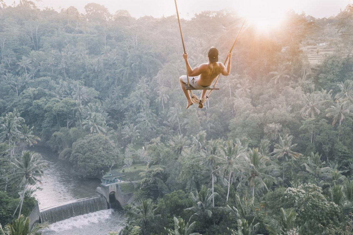 Mountain top swing