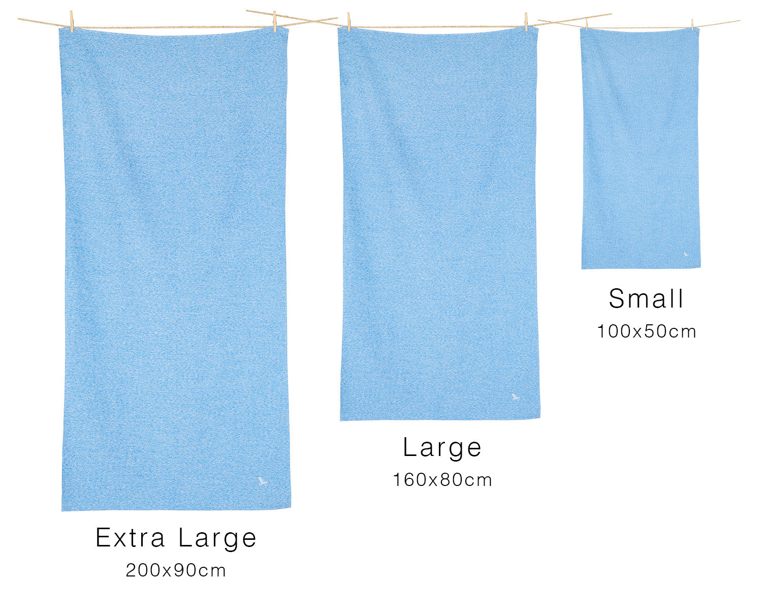 Sizes and dimensions of Dock & Bay towels