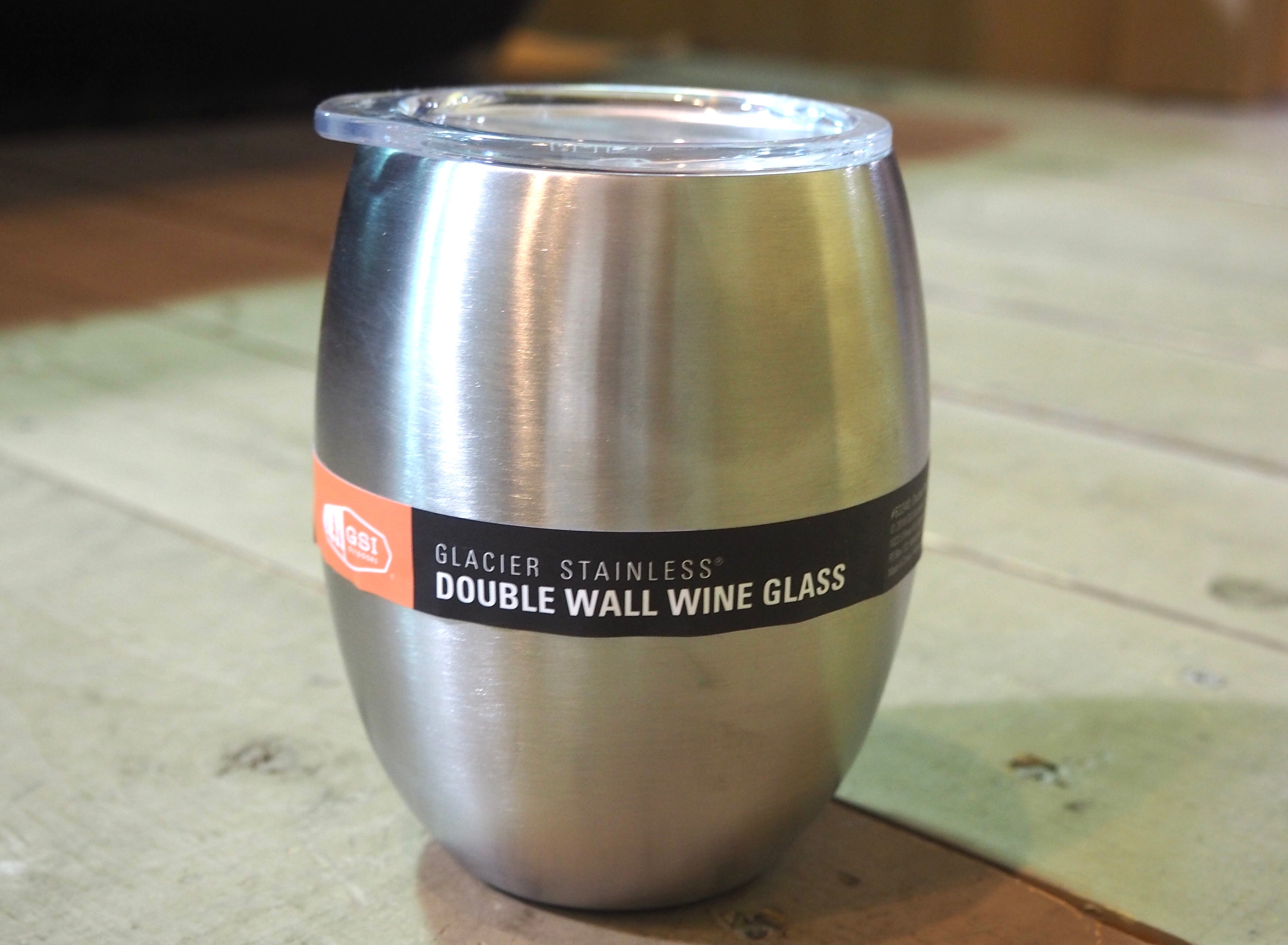 GSI Outdoors Glacier Stainless Steel Double Wall Wine Glass