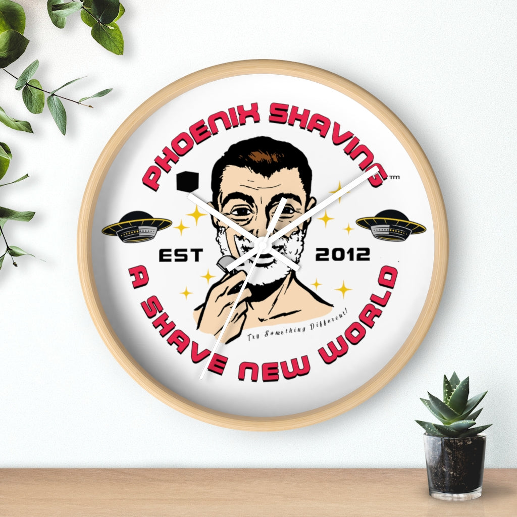 Official Phoenix Shaving Shaving Guy Wall Clock | Choose From 3 Styles