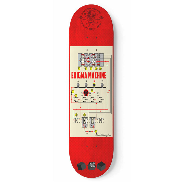 Enigma Machine Skateboard Deck - Phoenix Artisan Accoutrements