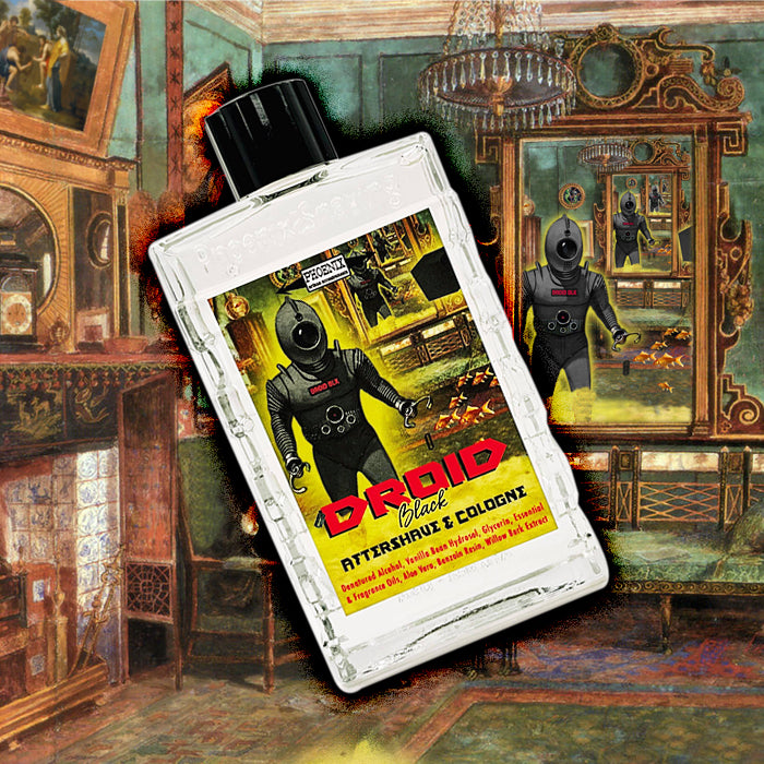 Droid Black Artisan Aftershave & Cologne | Homage to Flo d Black