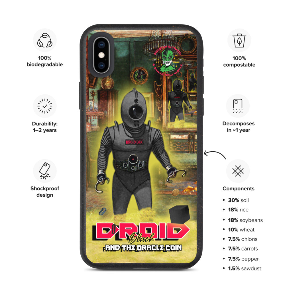 Droid Black & The Oracle Coin Biodegradable Phone Case | Available in Multiple Sizes